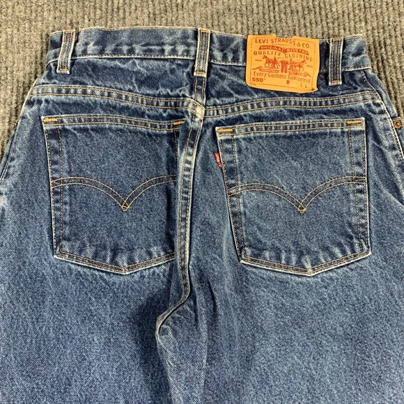 VTG Levis 550 Jeans Womens 10 Blue Denim Mis L Relaxed Fit Tapered Leg Mom 28x30 - Picture 11 of 12